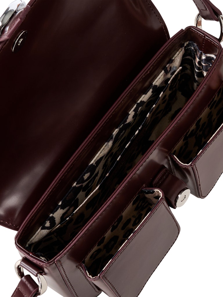 Edle Schultertasche mit Logoschnalle