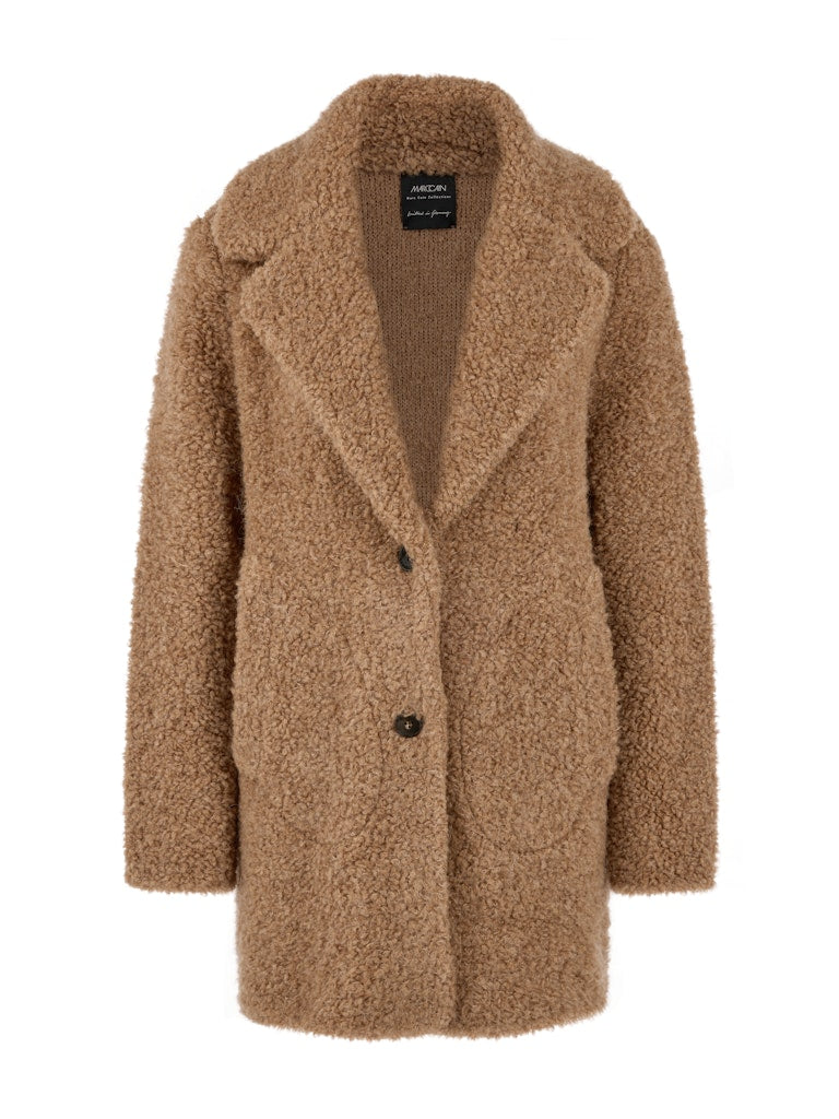 Bouclé-Kurzmantel Knitted in Germany