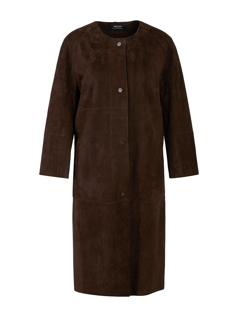 Mantel in Wildleder-Optik