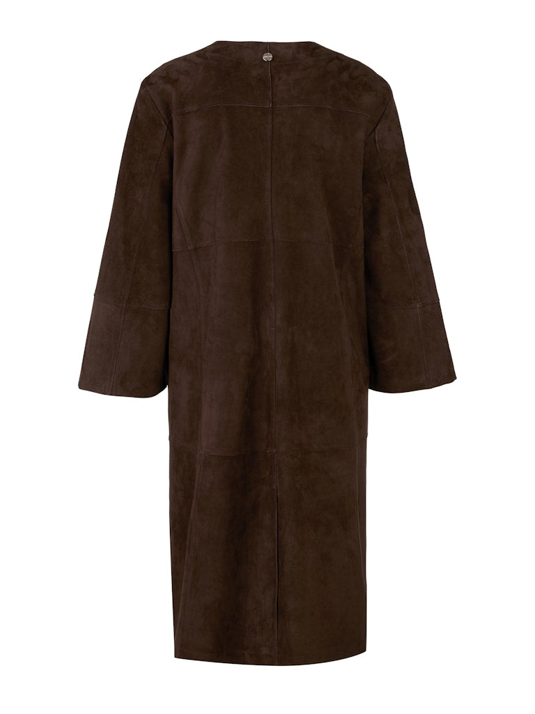 Mantel in Wildleder-Optik