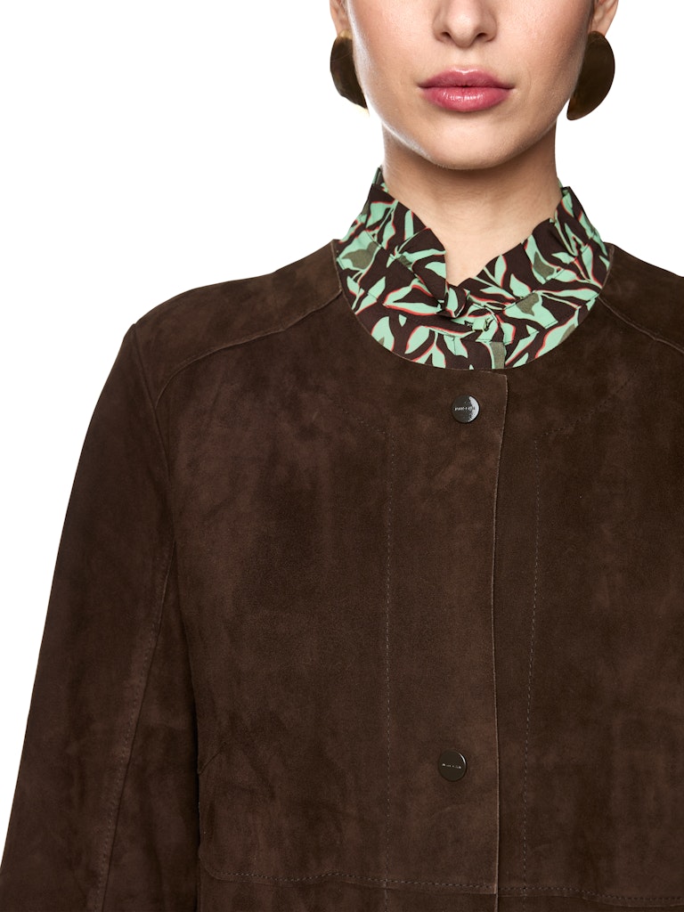 Mantel in Wildleder-Optik