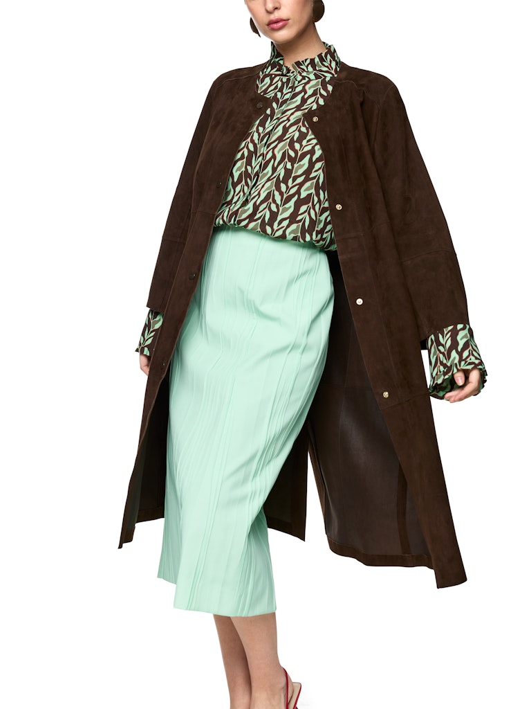 Mantel in Wildleder-Optik