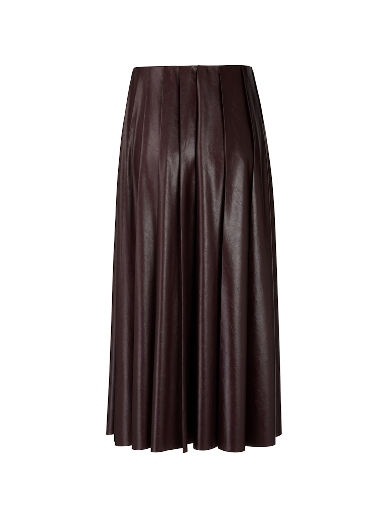 Plissee Rock in glänzender Optik