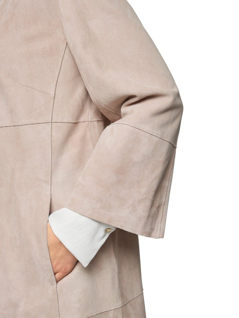 Mantel in Wildleder-Optik