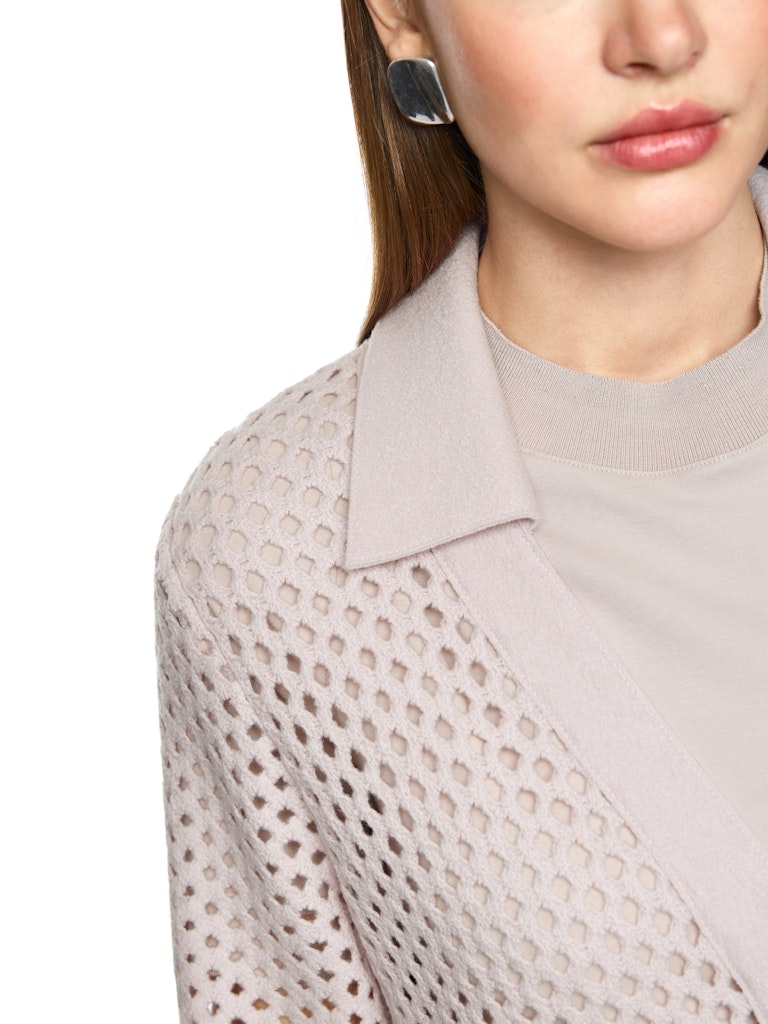 Gitteroptik-Cardigan Knitted in Germany