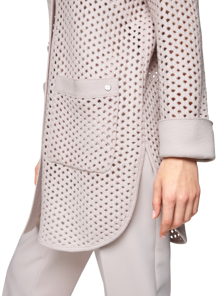 Gitteroptik-Cardigan Knitted in Germany