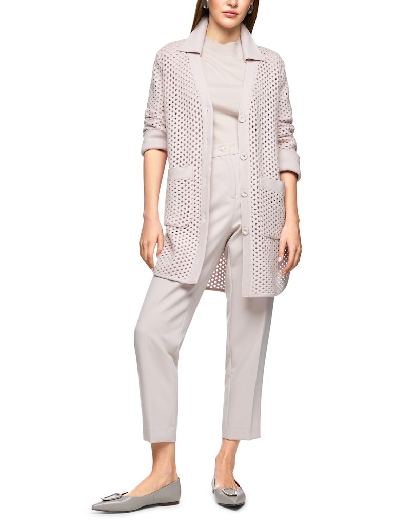 Gitteroptik-Cardigan Knitted in Germany