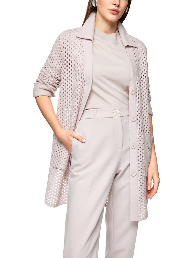 Gitteroptik-Cardigan Knitted in Germany