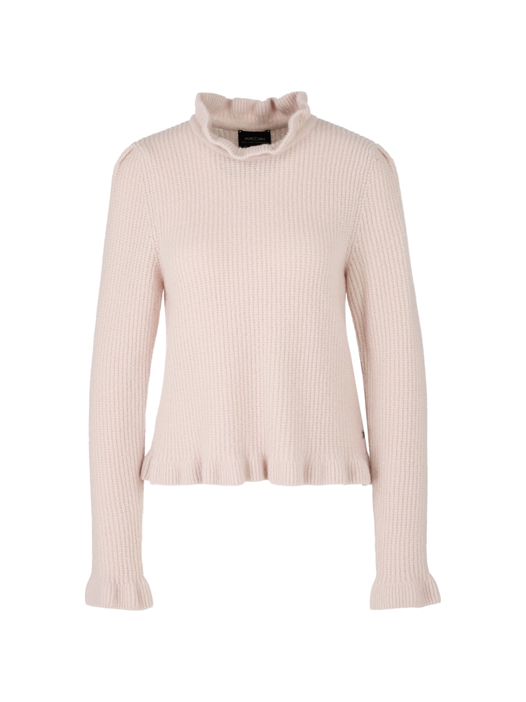 Pullover Knitted in Germany mit Rüschen