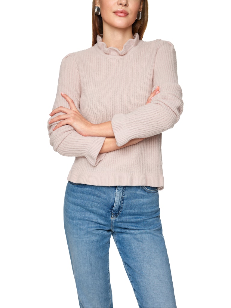 Pullover Knitted in Germany mit Rüschen