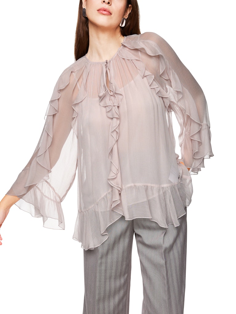 Volant-Bluse im Boho-Stil