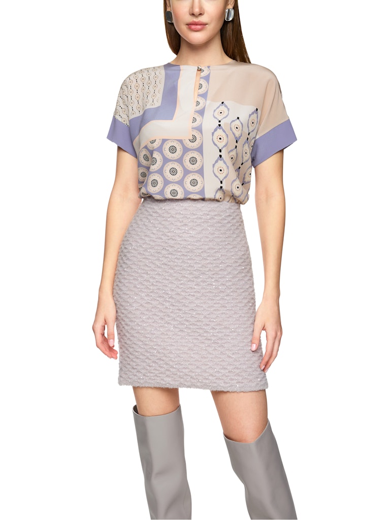 Blusenshirt  mit Materialmix