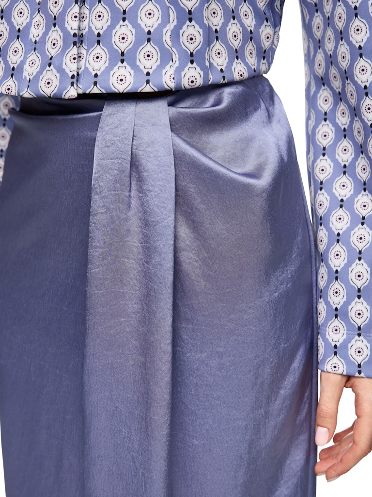 Maxi-Rock mit Drapierung