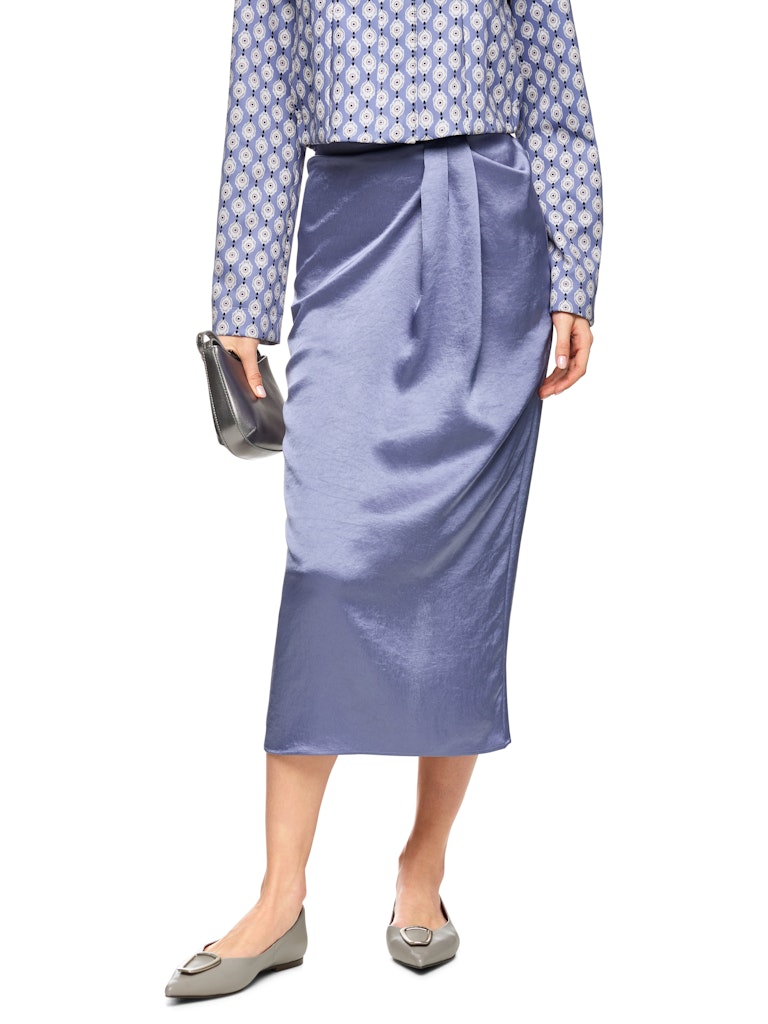 Maxi-Rock mit Drapierung