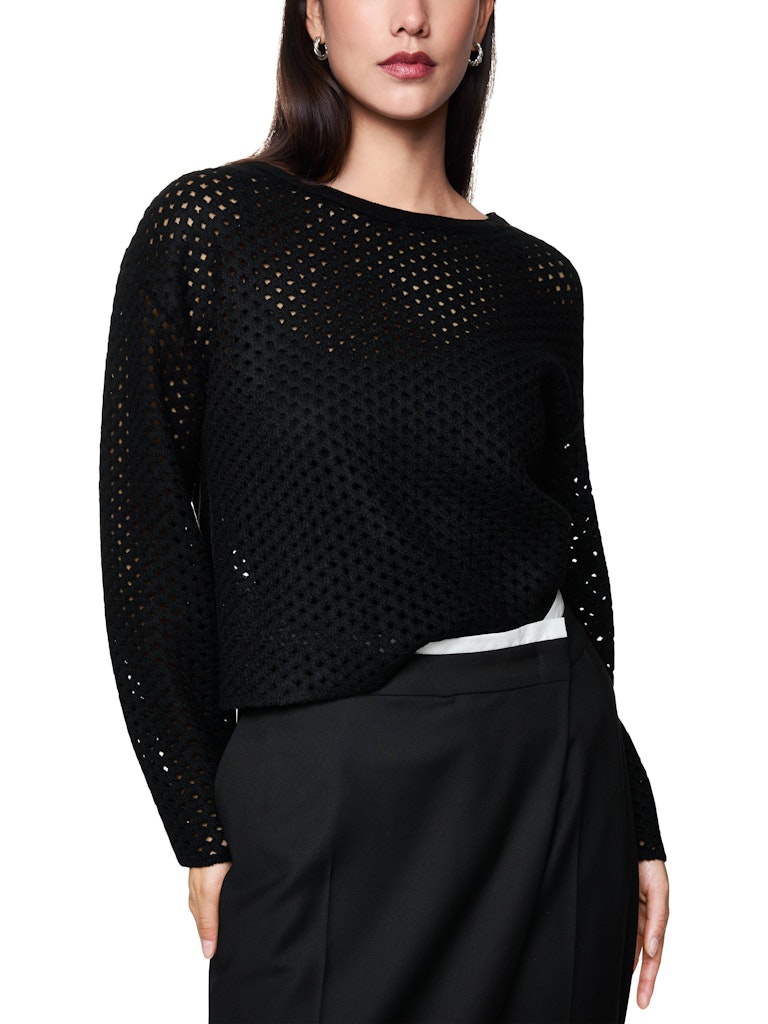 Lochstrick Pullover Knitted in Germany