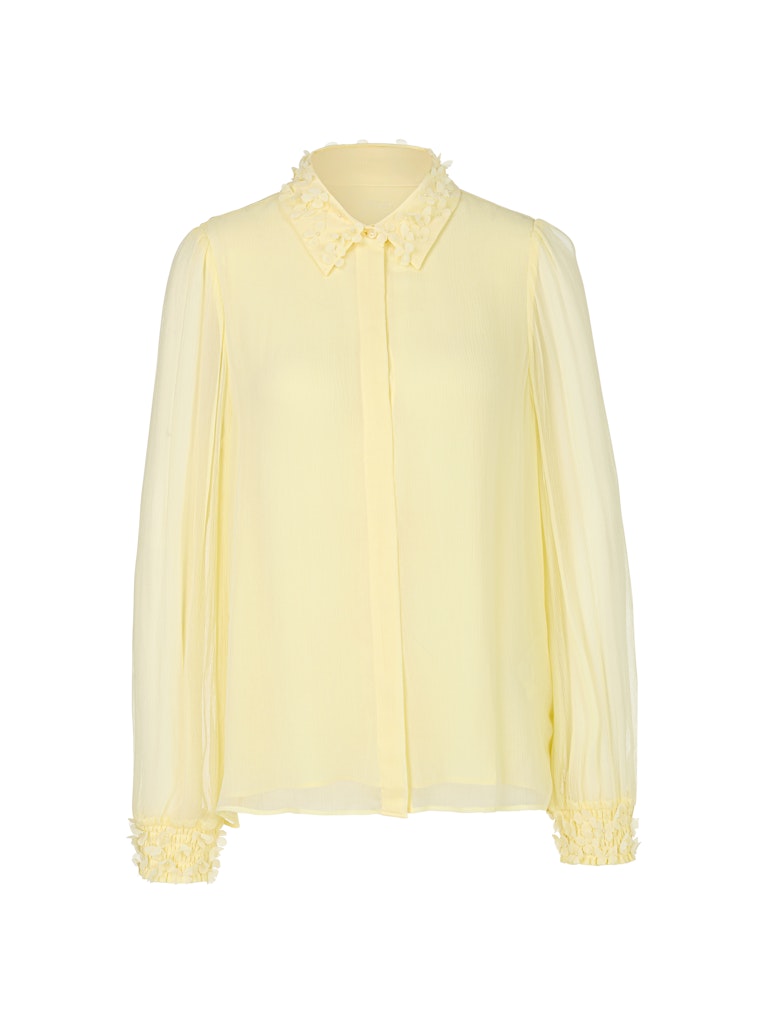 Hemdbluse aus zartem Viskose-Crêpe
