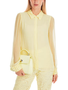 Hemdbluse aus zartem Viskose-Crêpe