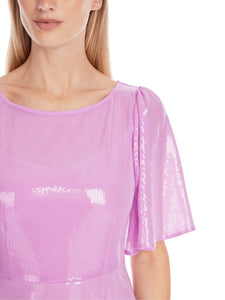 Midi Kleid mit Schmetterlings-Ärmeln