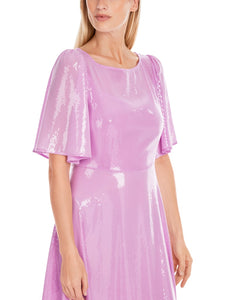 Midi Kleid mit Schmetterlings-Ärmeln