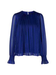 Bluse mit Smok-Details