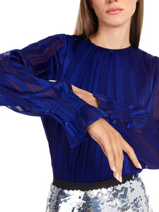 Bluse mit Smok-Details