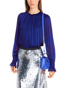 Bluse mit Smok-Details