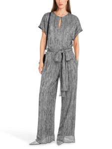 Jumpsuit aus Metallic-Jersey