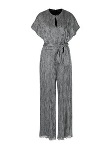 Jumpsuit aus Metallic-Jersey