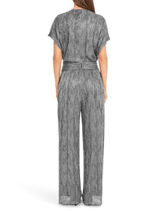 Jumpsuit aus Metallic-Jersey
