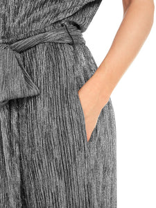 Jumpsuit aus Metallic-Jersey
