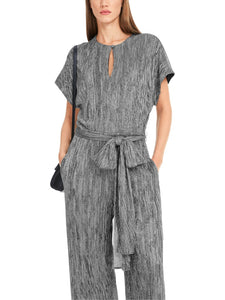 Jumpsuit aus Metallic-Jersey