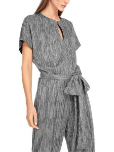 Jumpsuit aus Metallic-Jersey