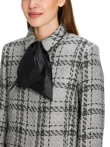 Karo-Jacke mit Lurex-Details