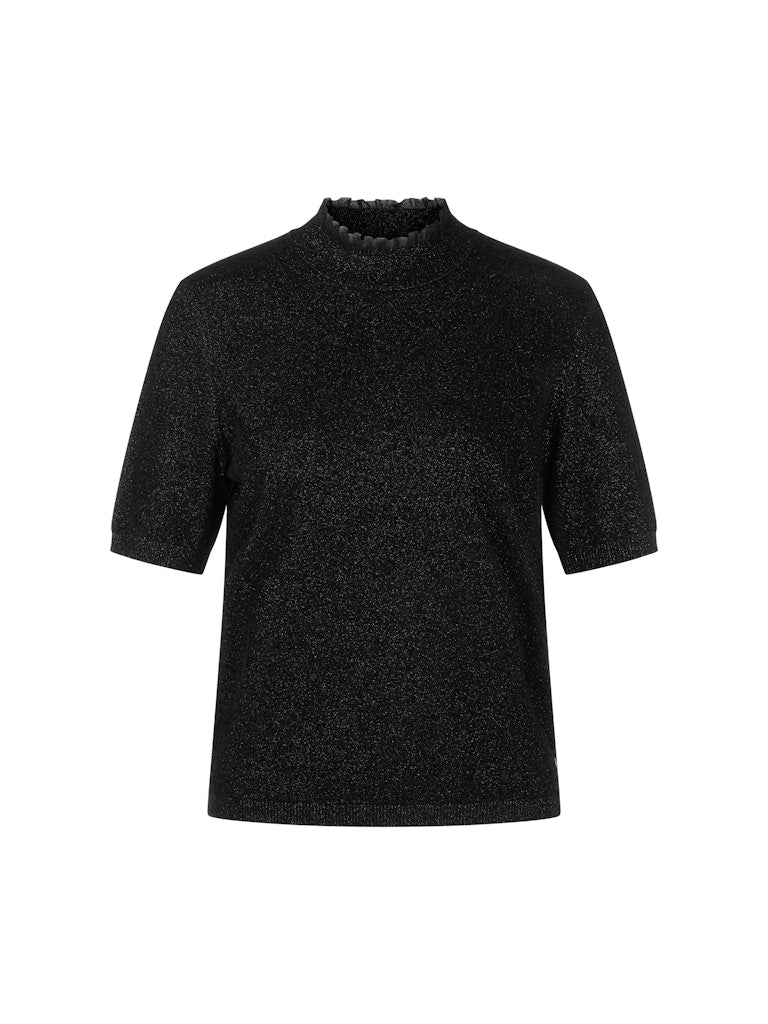 Kurzarmpullover in glitzernder Eleganz