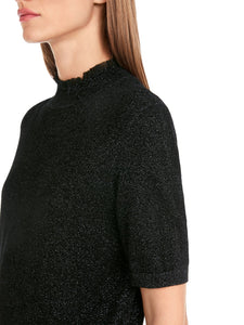Kurzarmpullover in glitzernder Eleganz