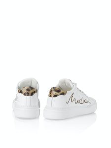 Cup Sole Sneaker mit Leo-Schriftzug
