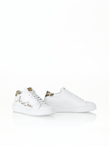 Cup Sole Sneaker mit Leo-Schriftzug