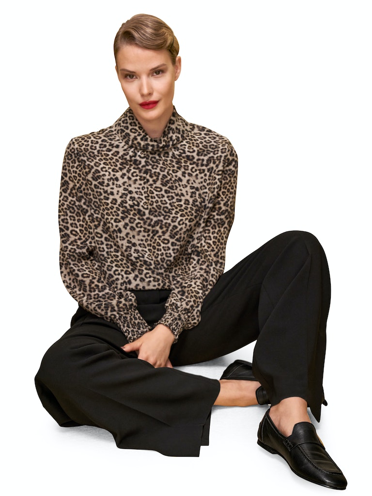 Bluse aus Viskose und Seide