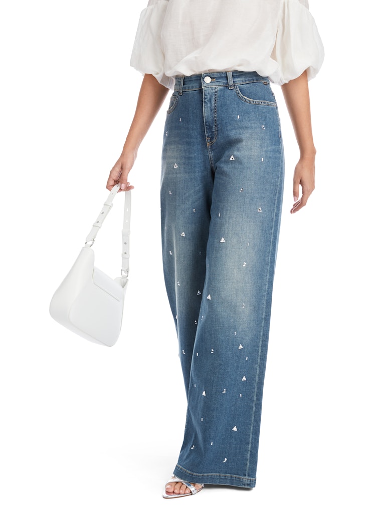 Puddle Pants in Denim - Modell WARRI