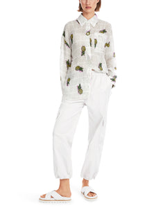 Bluse mit Ananas-Print