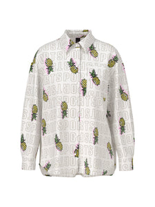 Bluse mit Ananas-Print