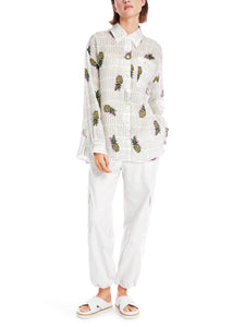 Bluse mit Ananas-Print