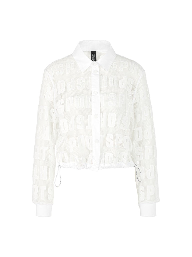 Cropped Bluse mit Buchstaben