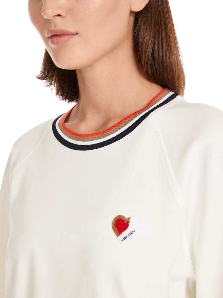 Cropped T-Shirt mit Kurzarm
