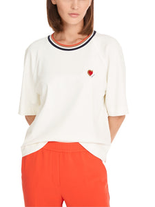 Cropped T-Shirt mit Kurzarm