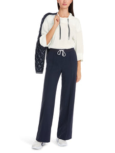 Uni Bluse in Materialmix