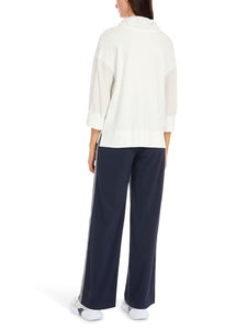 Uni Bluse in Materialmix