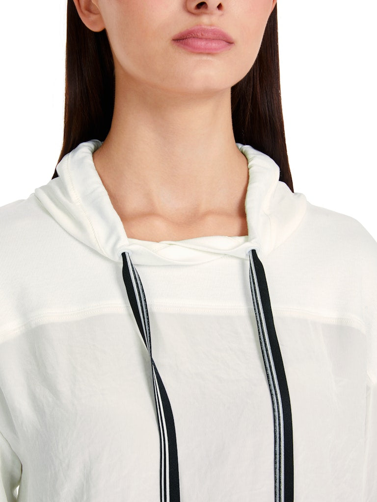 Uni Bluse in Materialmix