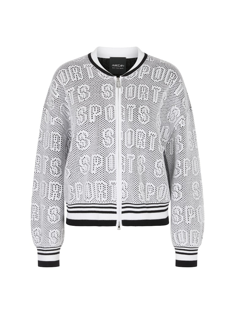 Cardigan mit College-Kragen