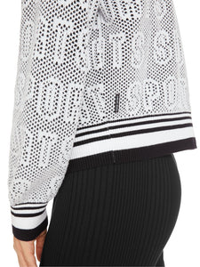 Cardigan mit College-Kragen